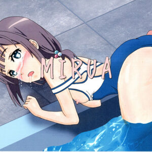 ハイスクール・フリート　杵崎あかね　後背位　中出し　イキ顔　水着　下書＆汁前画像付き